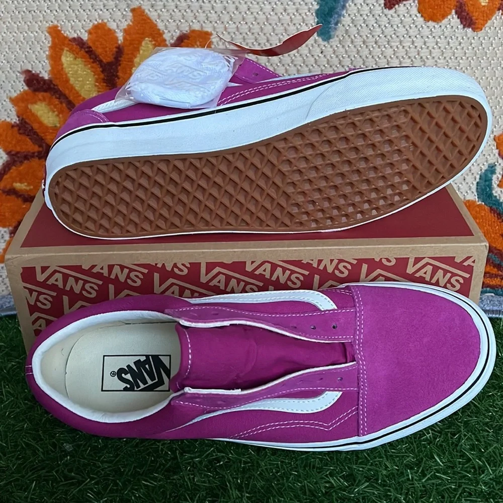 Vans •Old School Fuchsia Red/True White Men’s sneakers - Picture 4 of 16